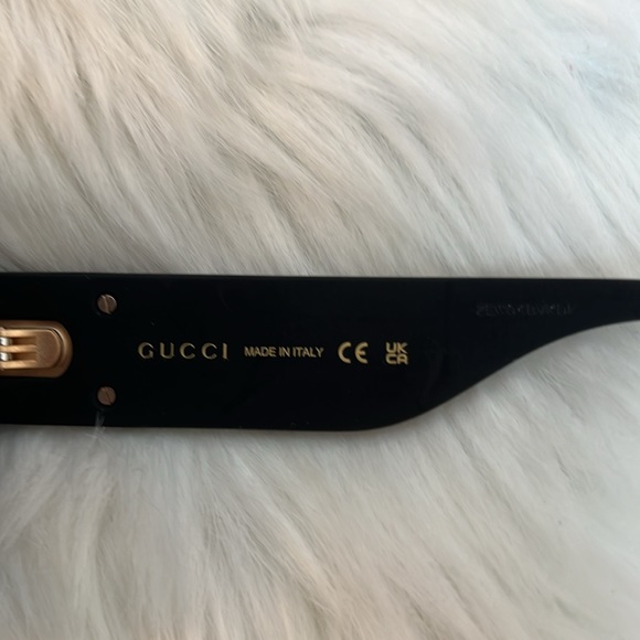 NEW GUCCI SUNGLASSES GG0101S 001 WOMEN ROUND GUCCI GG0101S BLACK Glitter Details main image 10